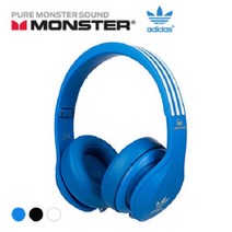 [몬스터] [아디다스 오리지널스 오버이어] 헤드셋, 블루, 137011-00