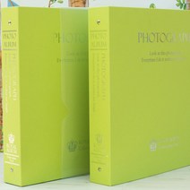 화이트 접착식 로얄 사진 앨범 버전 3, LIME(AB0011), 50매