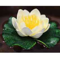 붓다북 물에 뜨는 연꽃 (소) - 3종 택1 연꽃조화, 보라