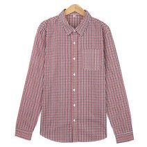 턴키 잔체크 투톤 셔츠남방 빅사이즈 까지