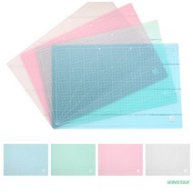 [윈스타] 반투명 커팅매트 A3/데스크패드 컷팅 고무판, 화이트