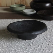 토비 현아한 분청 돌 찬기 3호, 블랙, 1개