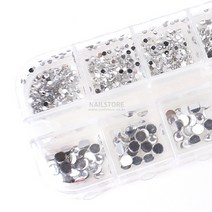 시크릿엠 NEW 네일스톤 set 51~100 네일 스톤/파츠, 1개, 81.고급 크리스톤 -사이즈혼합 12SET