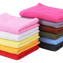 천마물산 피부수건 피부미용실기 소 타올 국산 70g 34x70cm, 밤색, 10장