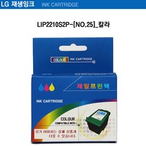 LG 24 LIP2210S2K 검정 재생잉크, LG25-칼라, 1개