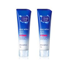 클린앤클리어 C&C 딥액션폼클렌저 120g 클렌징 폼, 2개