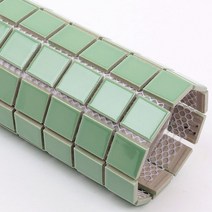 자기질모자이크타일 그린유광25mm(1장), 접착식모자이크타일 1장