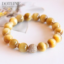 도트라인 GHF01 골든호안석 파베볼 팔찌
