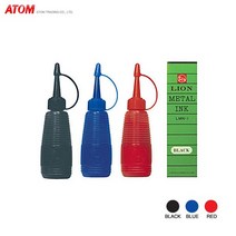 라이온 넘버링잉크 3종 30ml 낱개, 레드, 1개