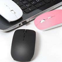 노트케이스 펄스 슬림 무선 마우스 NCPL-01, 핑크