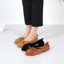 홍대언니:가죽 리본 플랫 모카신 TO558-2 (0.9cm)