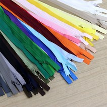 콘솔지퍼(숨은지퍼) 60cm 38color, 연노랑