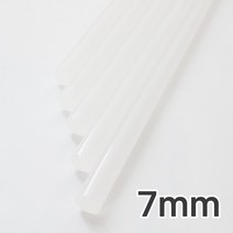 JSS&D 글루건심 투명 7mm 핫멜트 글루스틱, 글루건심 투명 7mm(10개)