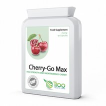 영국산 트루 (6팩)영국산 몽모랑시 체리 분말 캡슐(750 mg 90 캡슐), 4500mg, 60캡슐