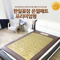 한일의료기 꽃잠 프리미엄 온열매트 5Cm두께 방수인조가죽원단사용, 물방울:싱글 200 x 100cm