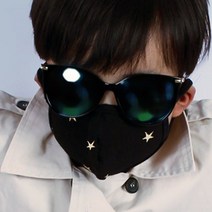 [블랙마스크][국내생산] 유아 입체 패션마스크 면 100% 안감사용 신축성 귀끈 13종