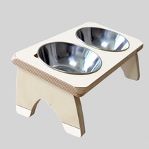 포코 자작나무 강아지 고양이 2구 높이100 식탁, 화이트, 1개