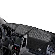 vip 올란도 용품 논슬립대쉬보드커버 대시보드커버, 검정, 올라도 상단네비매립형