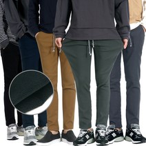 쇼타임 BJ기모밴딩스판 겨울 바지 빅사이즈 본딩 기모 팬츠 남자 남성