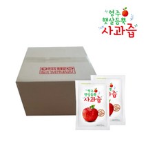 해인S&B 영주햇살듬뿍사과즙, 100팩, 100ml