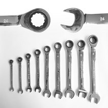 신일 콤비네이션 스패너 깔깔이 일체형 렌치 P0134, 22mm, 22mm