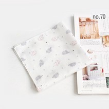 은누디자인 국내산-순면 100% 손수건. 순면 무형광원단. 어린이집 준비물