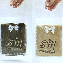 럭셔리돌 돌답례품 스웨그 죽사 타올, 07.애쉬그레이 무자수 - 누드비닐, 1개