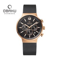 V180GCVBMB 오바쿠 정품 OBAKU 남성용 메탈 손목시계