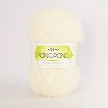 [앵콜스] 퐁퐁수세미실 (10+1/사은품) 뜨개실 털실 손뜨개, 45 백아이보리