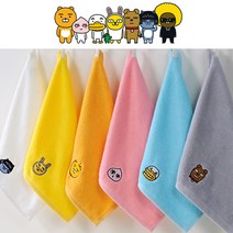 카카오프렌즈 6종 주방핸드타올 어린이집 유치원 수건, 블루(튜브), 1매