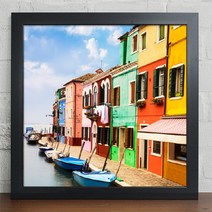 꾸밈 cv049-베네치아의풍경컬러인테리어액자 액자, 블랙