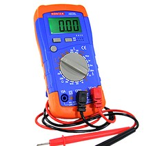 도매짱 혼텍 정품 디지털 멀티 테스터기 전기 전류 저항 전압 측정기, 멀티테스터기, 1개