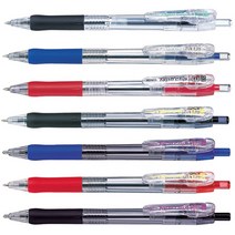 제브라 타프리 클립 볼펜 유성펜 타프리클립, BNB11-R 1.0mm/레드, 1