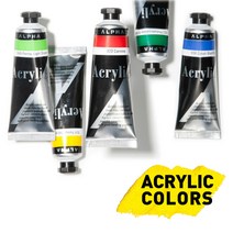 알파 아크릴물감 50ml 95색 낱색, $UCN_986 Green(Fluorescent)