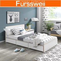 퍼스웰 밸리 수납침대프레임.슈퍼싱글(WF_157), 엔틱[992-1]