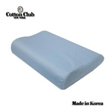 코튼클럽 천연라텍스베개(커버포함) 라텍스베개, 쿨매쉬 블루