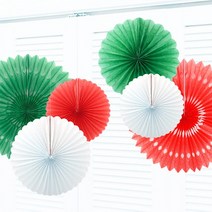 파티해 페이퍼휠 장식세트 6개입, 크리스마스