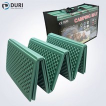 두리산업 3단캠핑매트 텐트매트 접이식캠핑매트 200x140, 그린