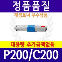 신도리코 P201dn P205dn P206dn P200 C200 C200dn P200dn P200T5KY 재생토너, 빨강, 1개