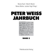 Peter Weiss Jahrbuch 3 Paperback, Vs Verlag Fur Sozialwissenschaften