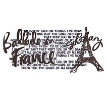 JStrading 종이전사지 수지전사지 열 전사용지, s74)Ballade en France(브라운), 1개