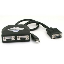 Coms 모니터 분배기 RGB VGA 15핀 2분배기 USB 전원, LC530, 1개