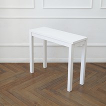 한솔종합목재 헤니 1100 원목 콘솔 테이블 (4color), 1100 헤니 콘솔 (화이트)