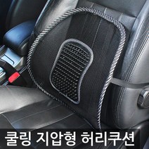 도매짱 차량용 통풍 등받이 자동차 매쉬 허리 쿠션 지압 등 받침대