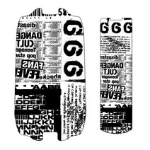 빈집 전동킥보드 발판 튜닝스티커 666, 小 20cm * 60cm