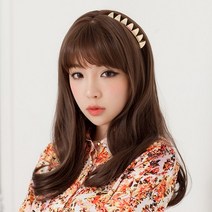 단골탑 통가발 에이프릴 전체스킨 여성가발, 모카브라운S, 1개