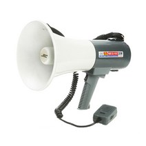 삼주 국내산 고성능메가폰(SJM-740SW) 대출력35W 핸드마이크, 진회색, SJM-740SW