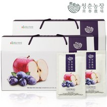 청춘농장 신선한 푸룬사과즙 건강즙 2박스 60포