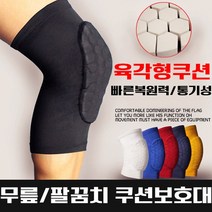 루이송 벌집 무릅보호대 팔꿈치 보호대, 레드