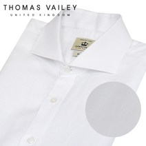 [THOMAS VAILEY] 토마스 베일리 린넨 솔리드 와이드카라 슬림핏 셔츠 화이트 1THTHC1MSU141